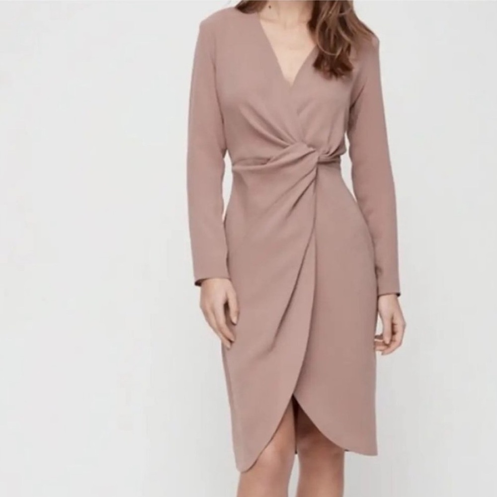 babaton knot tie dress size 6
